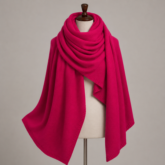 Julian knitted Cashmere Maya Travel wrap-Extra Large