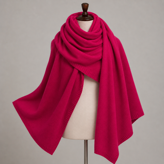 Julian knitted Cashmere Maya Travel wrap-Extra Large