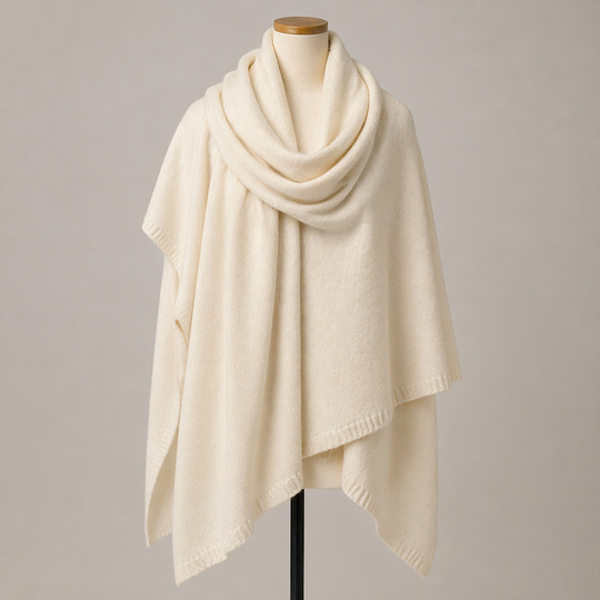 Julian knitted Cashmere Maya Travel wrap-Extra Large