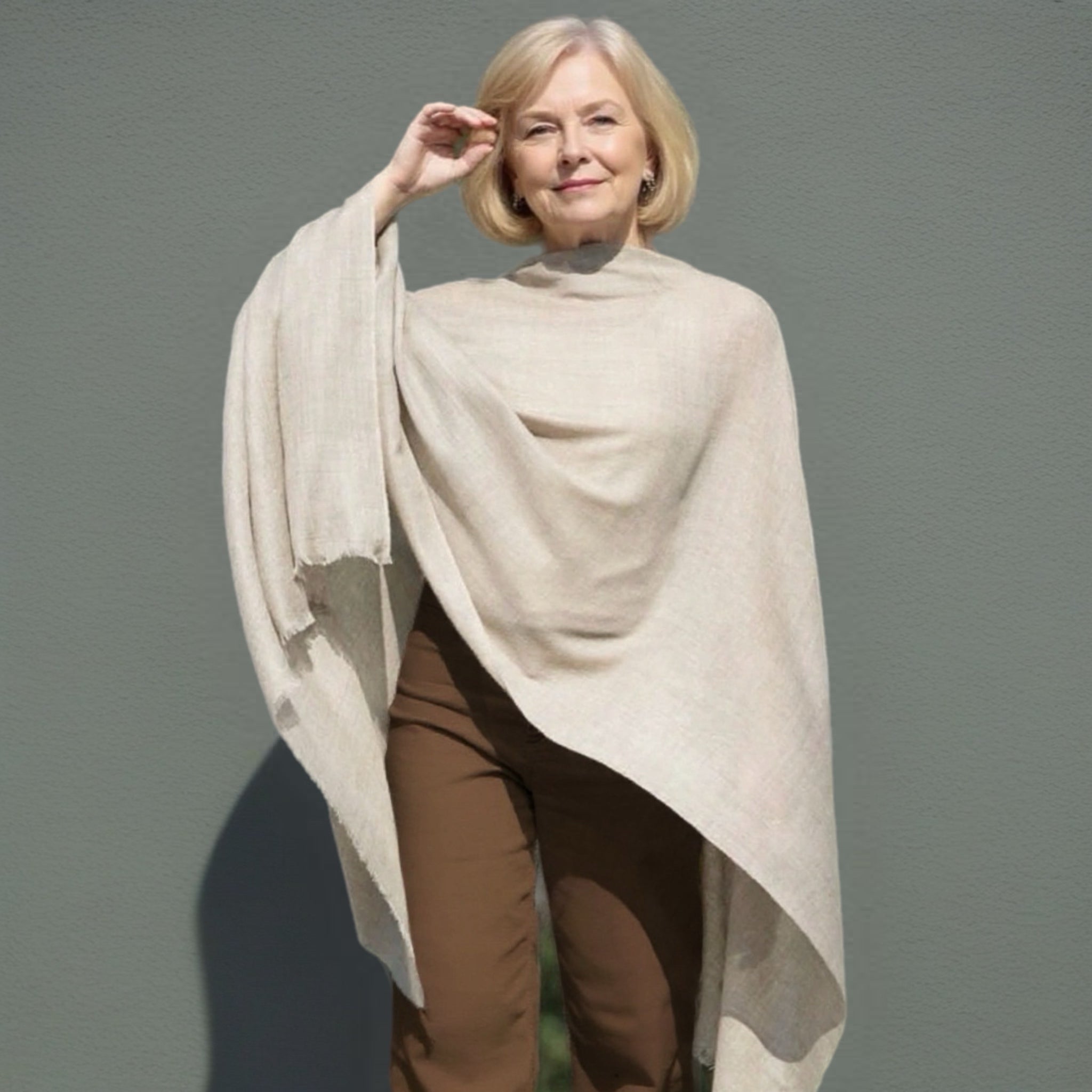 Julian 100% Ultra fine Pashmina cashmere Maya oversized scarf/ wrap/ shawl-More colours available
