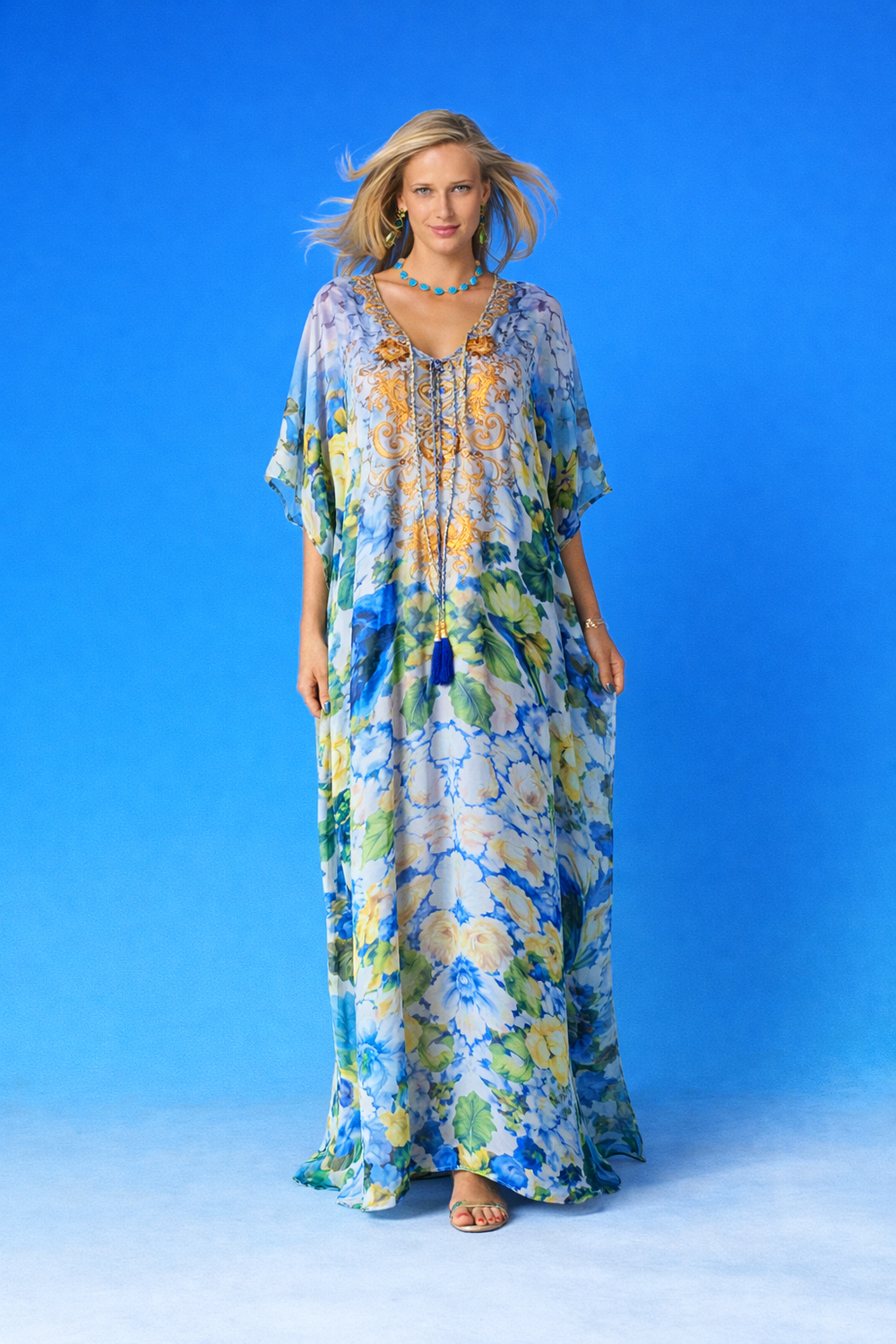Coco Bella floral kaftan  12-20