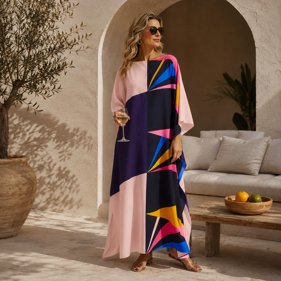 Mia Pink Kaftan Dress O/S AU 10-18