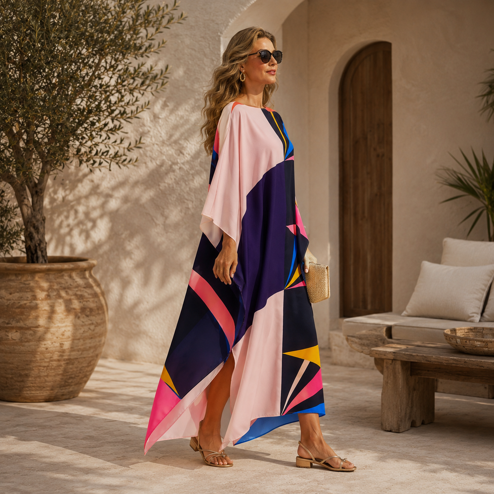 Mia Pink Kaftan Dress O/S AU 10-18