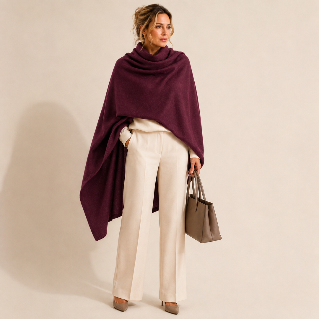 100% Cashmere 2 ply Knitted Julian Oversized Wrap -Unisex -30 Colours available