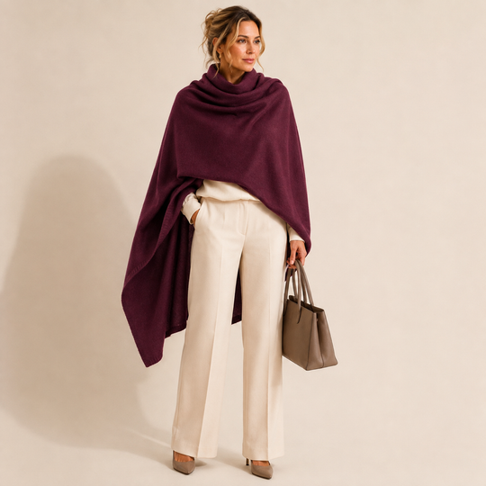 100% Cashmere 2 ply Knitted Julian Oversized Wrap -Unisex -30 Colours available