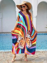 Colourful Loose, casual Caftan - Mklane AU 10-18