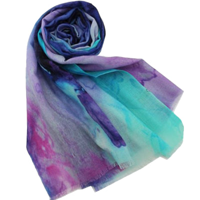 Purple Rush 100% Australian Merino Wool Julian Scarf