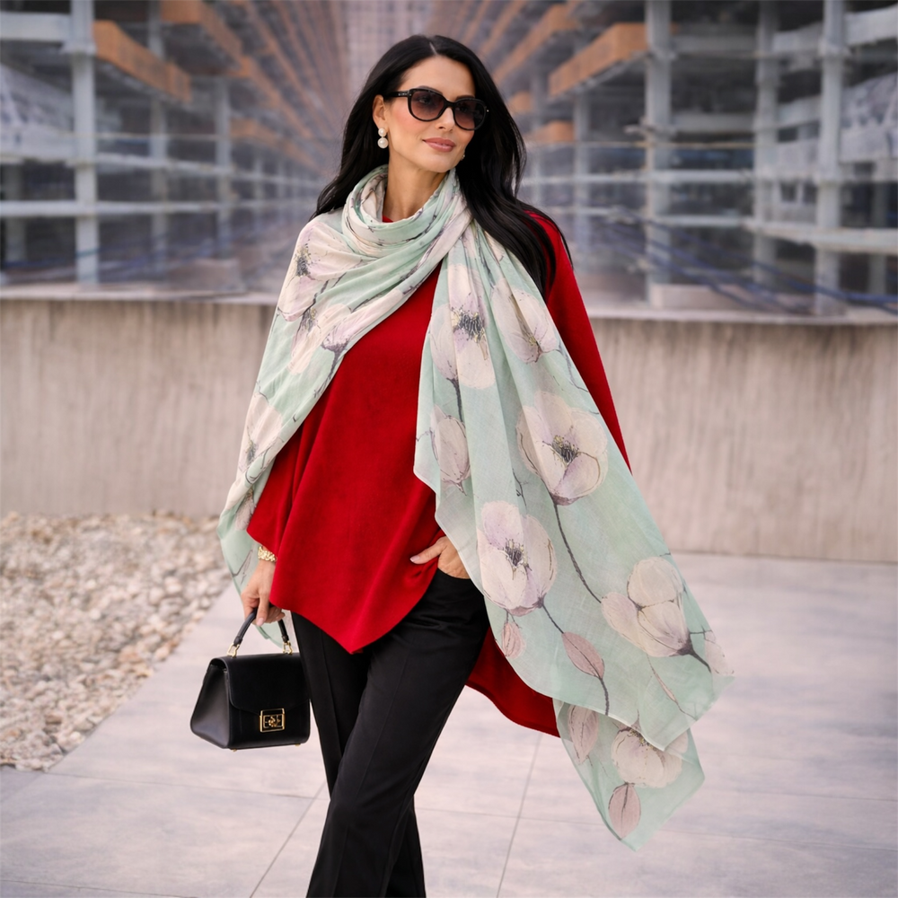 Wearable art -Cashmere Julian Scarf /Wrap-More Designs Available