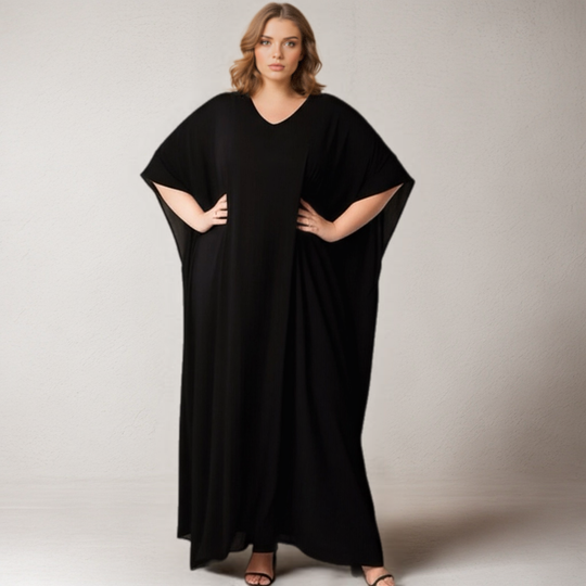 Maya Rayon Black Kaftan Sizes Available AU 12-30