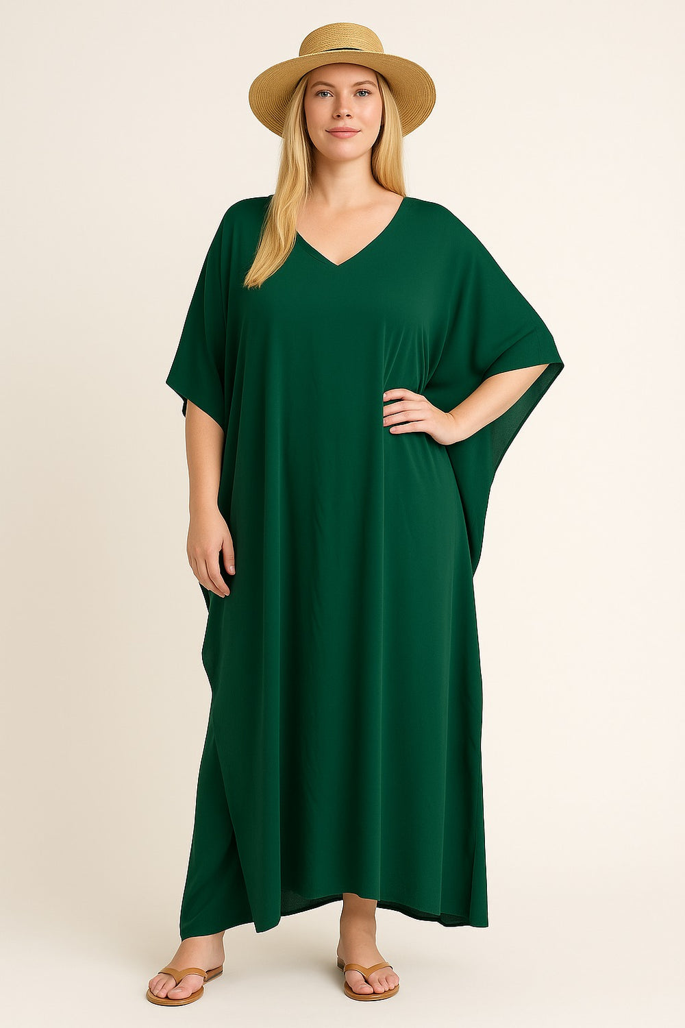 Green Cruising MAYA Kaftan Maxi Dress Sizes Available AU 12-30