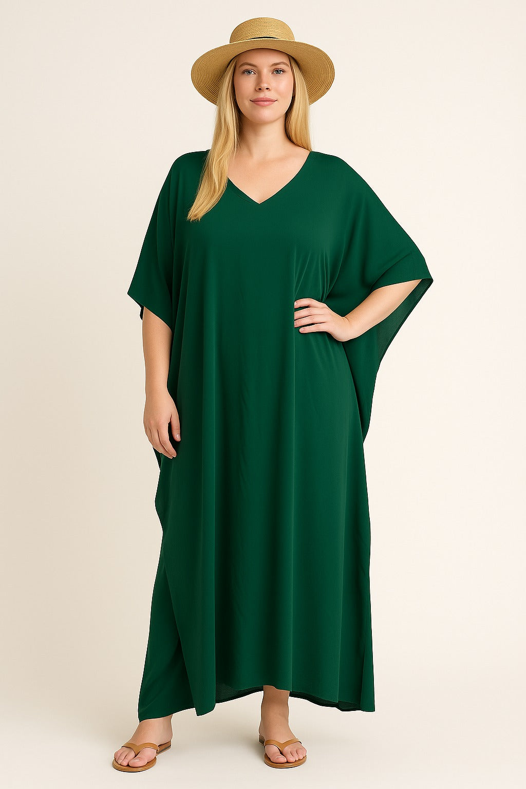 Green Cruising MAYA Kaftan Maxi Dress Sizes Available AU 12-30