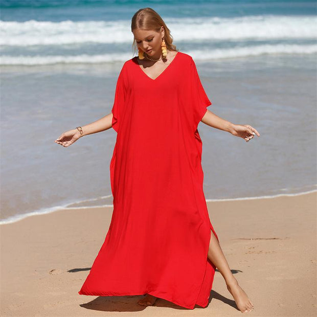 Cruising MAYA Cotton Kaftan Maxi Dress AU 12-26