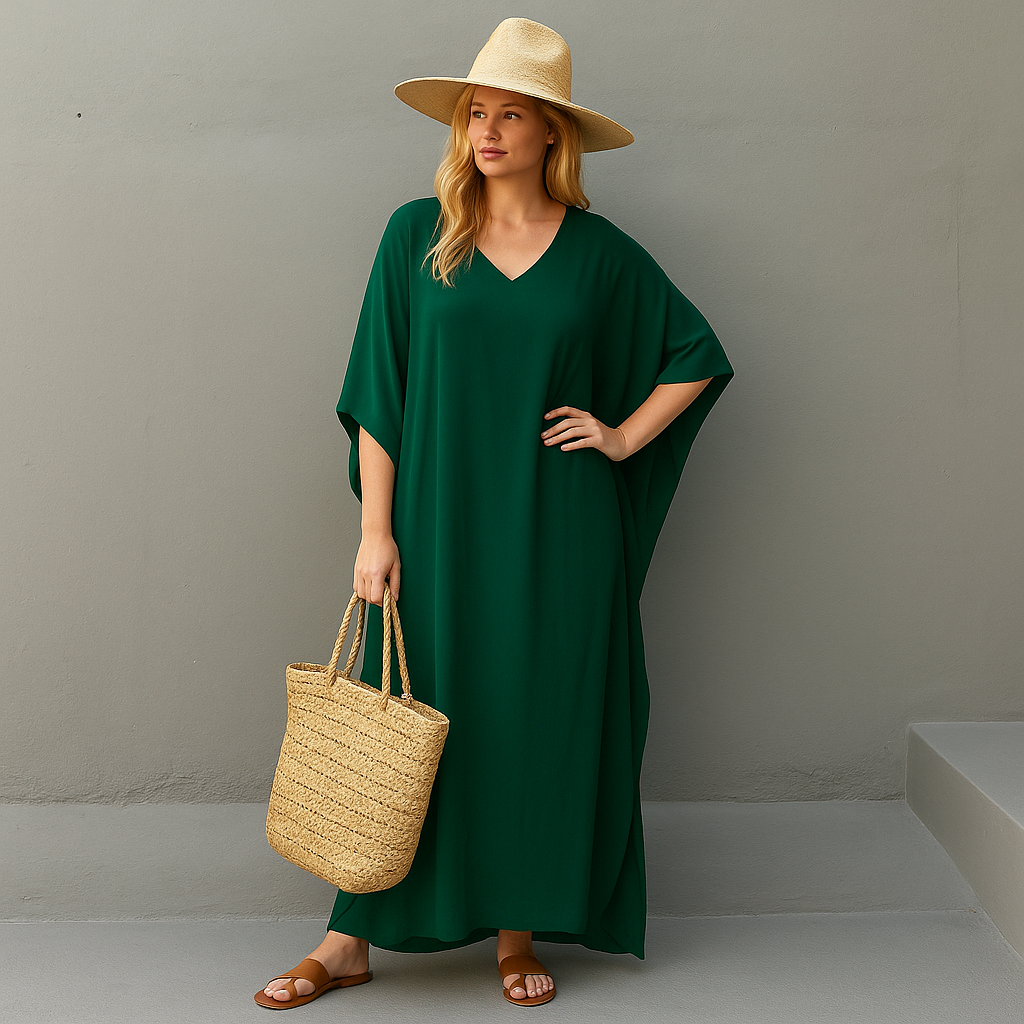 Green  MAYA Kaftan Dress Sizes Available AU 12-30