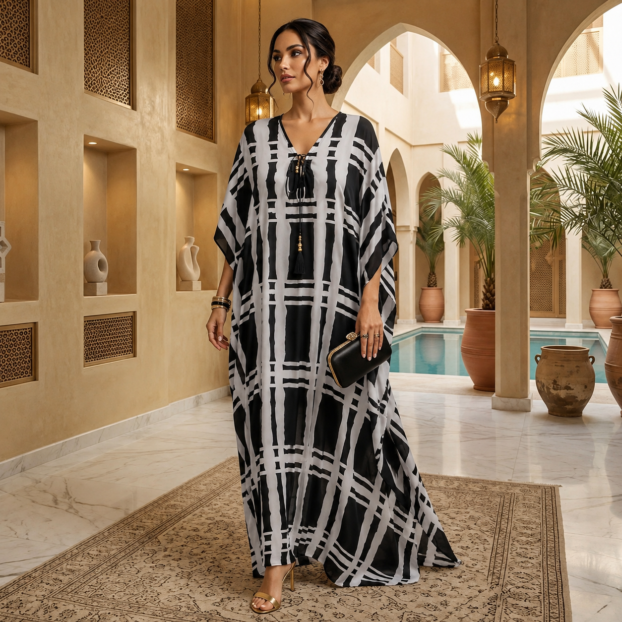 Luxe Mono Muse Coco Bella Kaftan 12-20