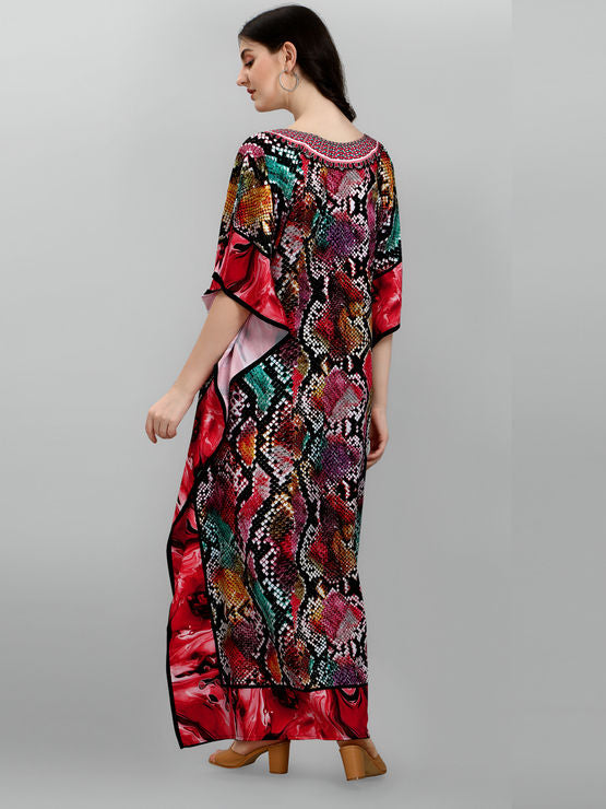 Mia Long Embellished Kaftan Dress