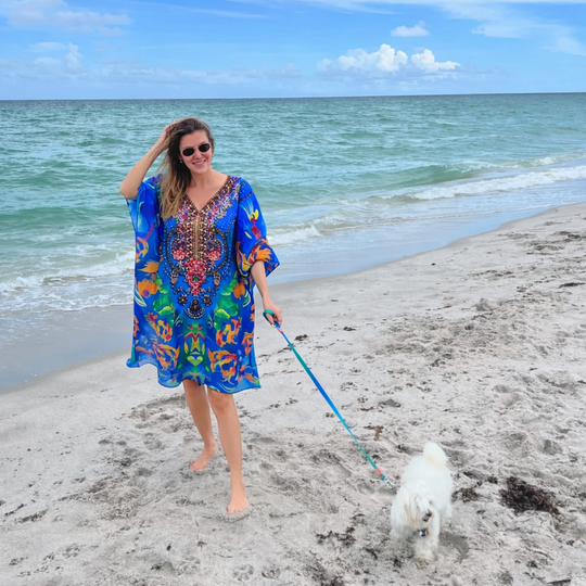 Cotton Bling Short Kaftan one size fits AU 12-20