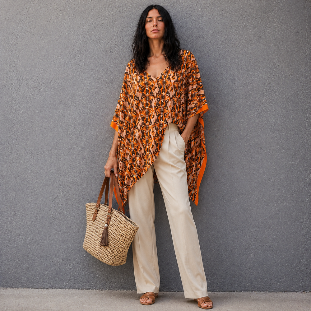 Maya Rayon Kaftan Top Tunic Sizes Available AU 14-30