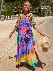 Tropical Bamboo Resort Wear Kaftan Au 12-22