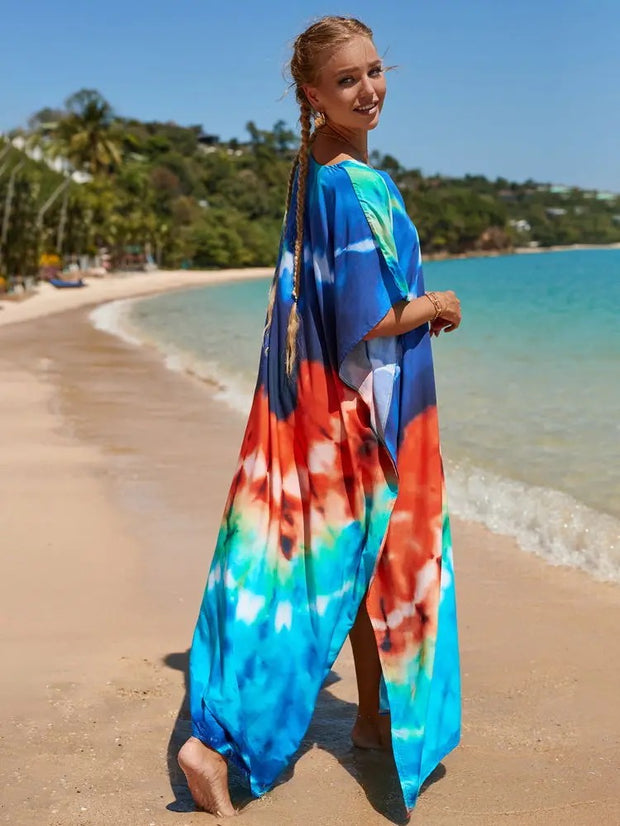 Tropical Bamboo Resort Maxi kaftan AU 12-22