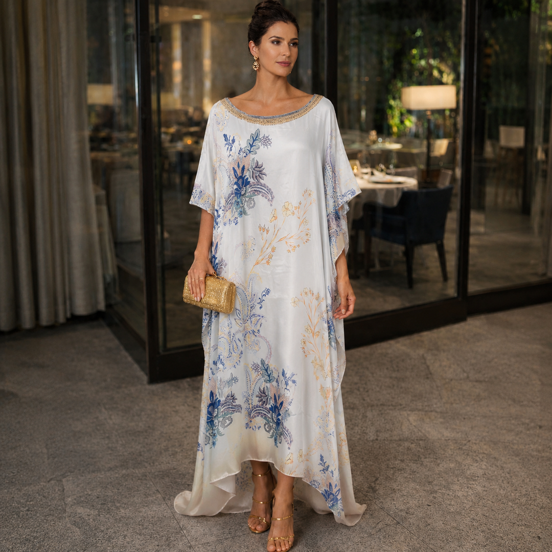 Luxe Hues of Sky n Pink Coco Bella Kaftan 12-20