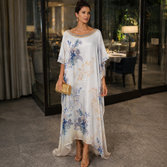 Luxe Hues of Sky n Pink Coco Bella Kaftan 12-20