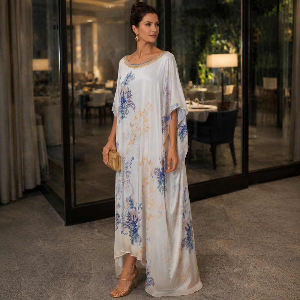 Luxe Hues of Sky n Pink Coco Bella Kaftan 12-20