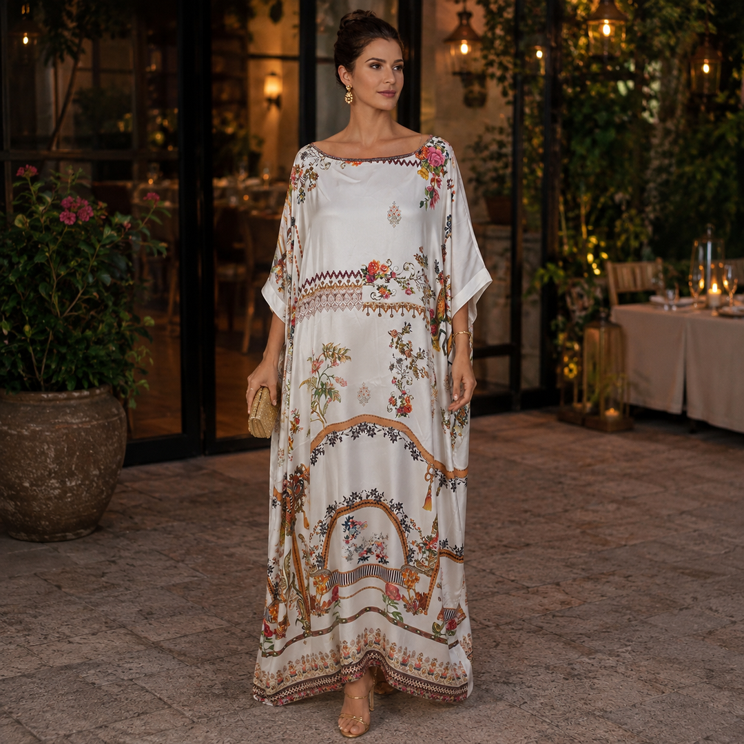 Luxe Gloria White Coco Bella Kaftan 12-20