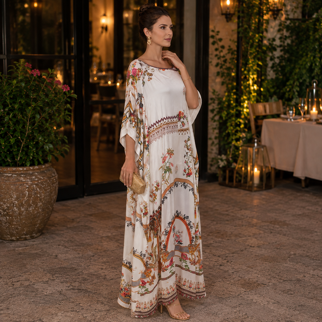 Luxe Gloria White Coco Bella Kaftan 12-20