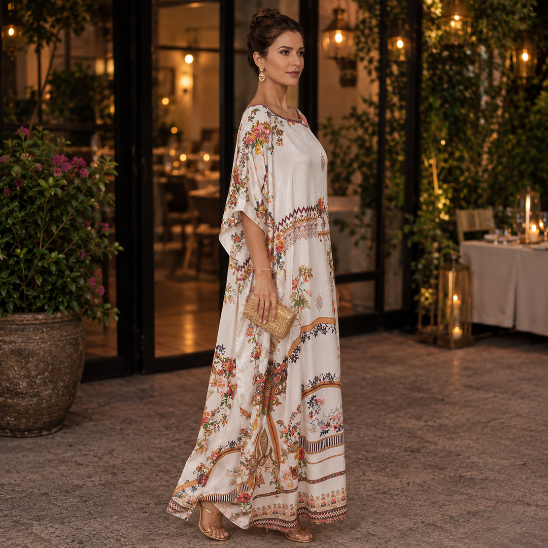 Luxe Gloria White Coco Bella Kaftan 12-20
