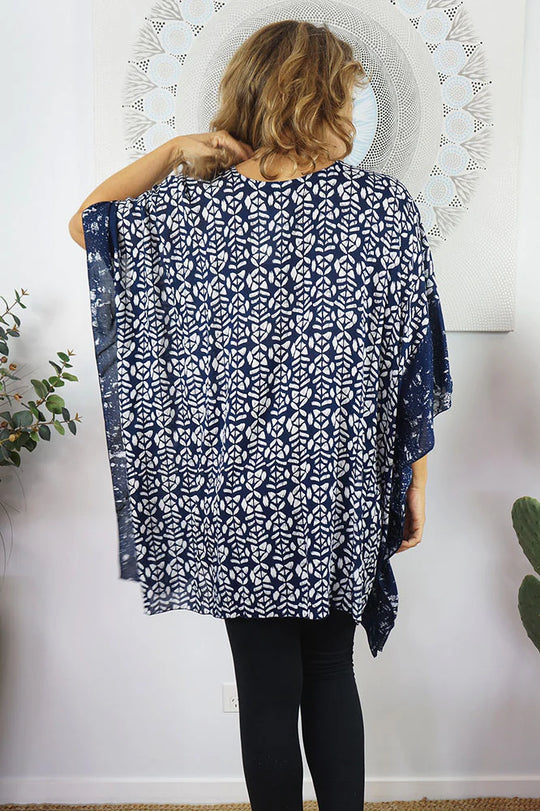 Blue Maya Short Kaftan OFSA 12-26