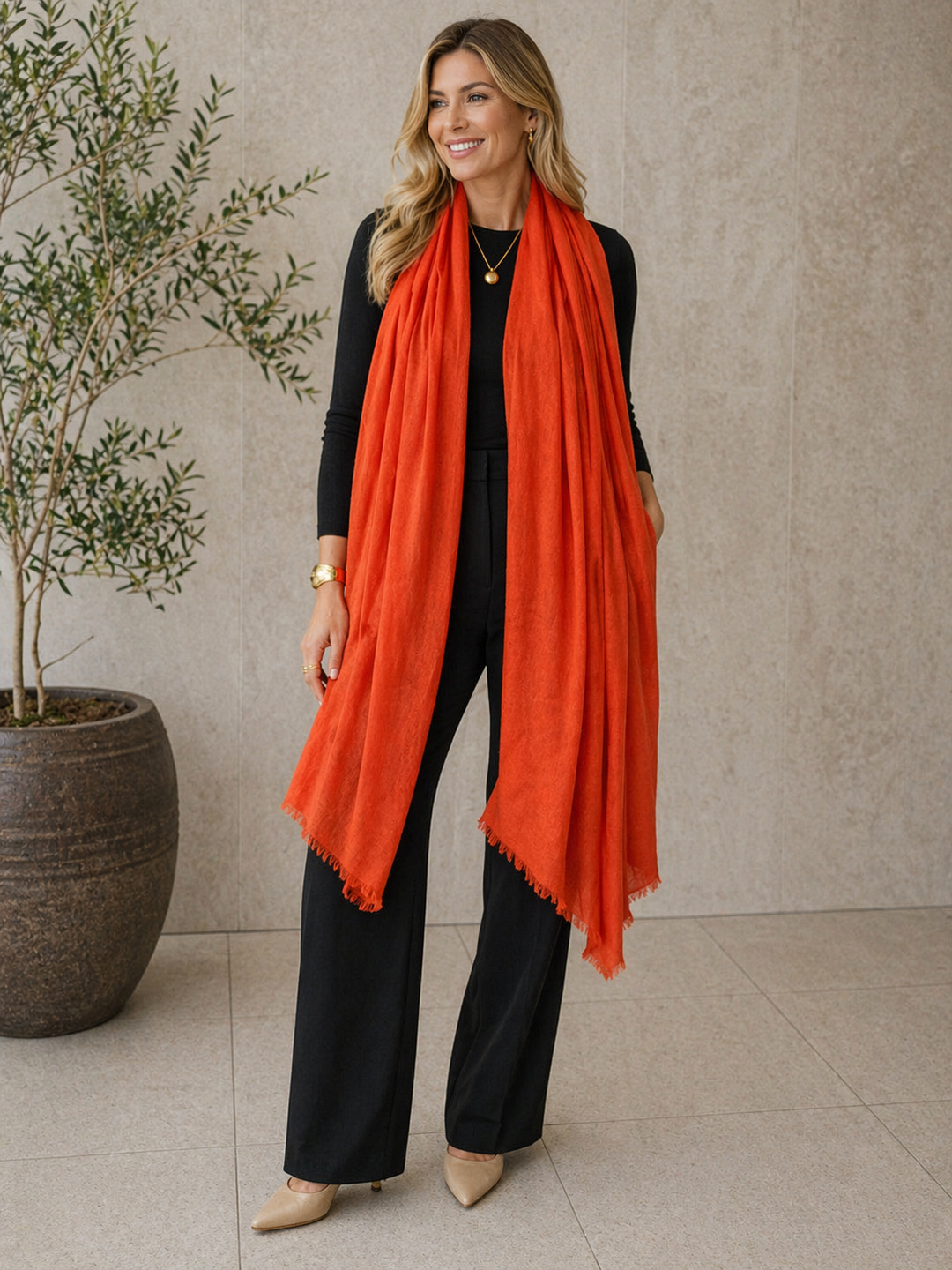Imperial Julian handwoven pure Cashmere Travel Wrap-More Colours Available