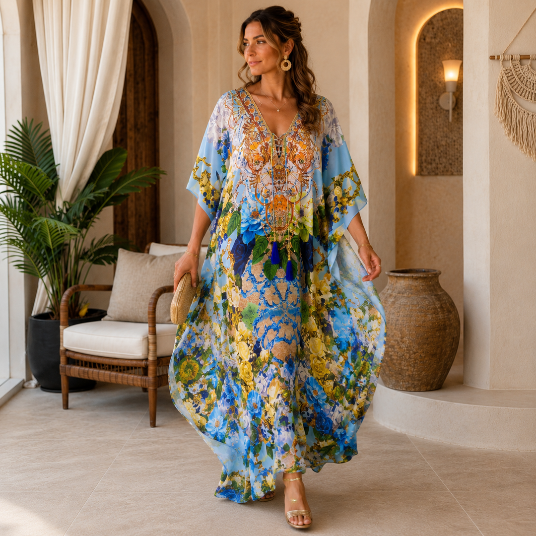Coco Bella  Luxe kaftan 12-20- Flora Gloye