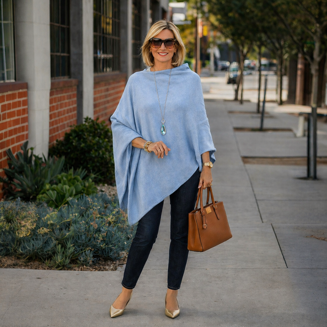 Julian Maya 100% Cashmere Oversized Poncho-10 colours available