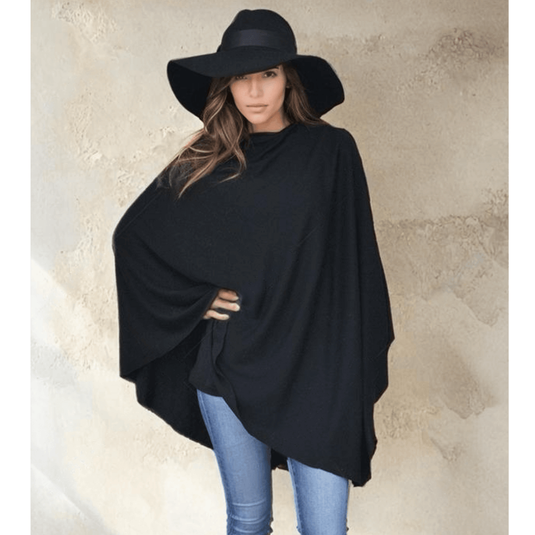 Women’s Pure Cashmere Oversized Julian Maya Poncho-More colours available