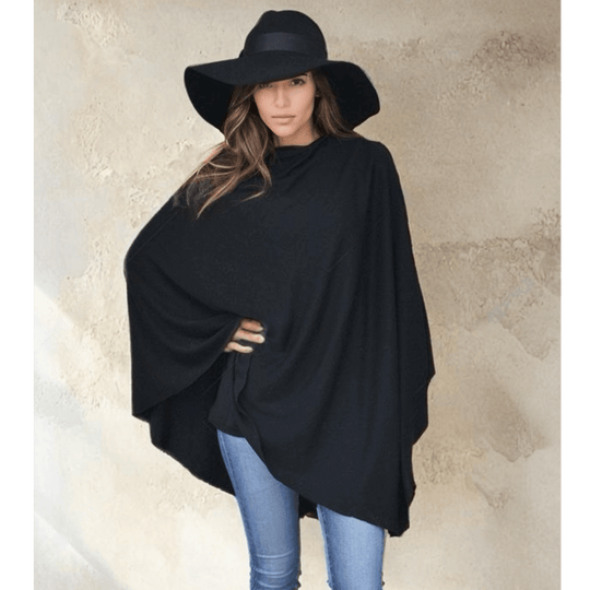 Women’s Pure Cashmere Oversized Julian Maya Poncho-More colours available