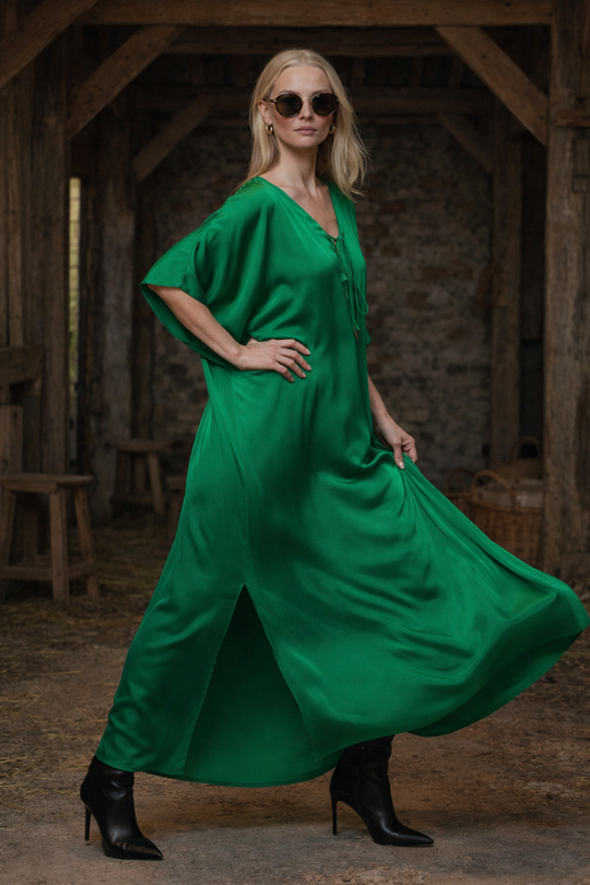 Green Goddess Coco Bella kaftan 12-20