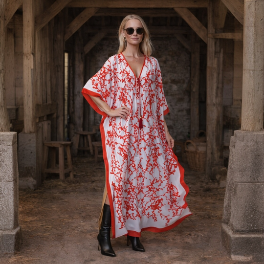 White  Luxurious Coco Bella kaftan 12-20