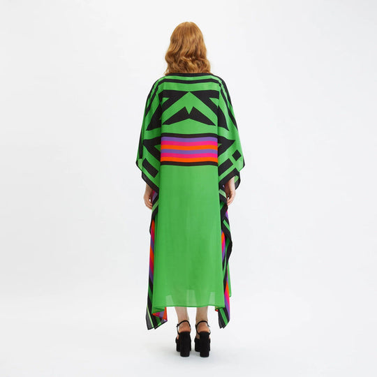 Magic of Green Coco Bella MIDI Kaftan Dress
