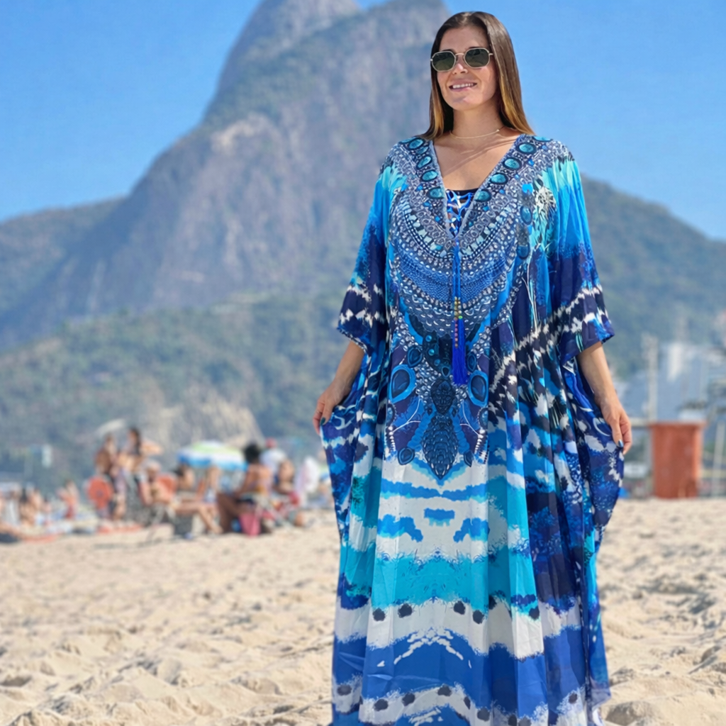 Coco Bella Luxurious Kaftans -                 O/S AU 12-20-More designs available