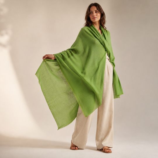 Julian 100% Ultra fine cashmere oversized scarf/ wrap/ shawl