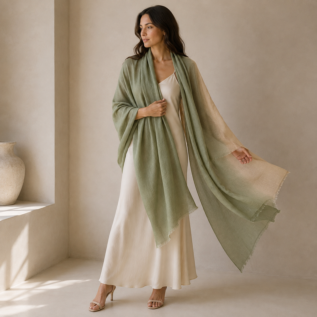 Julian 100% Ultra fine cashmere Maya oversized scarf/ wrap/ shawl-More colours available