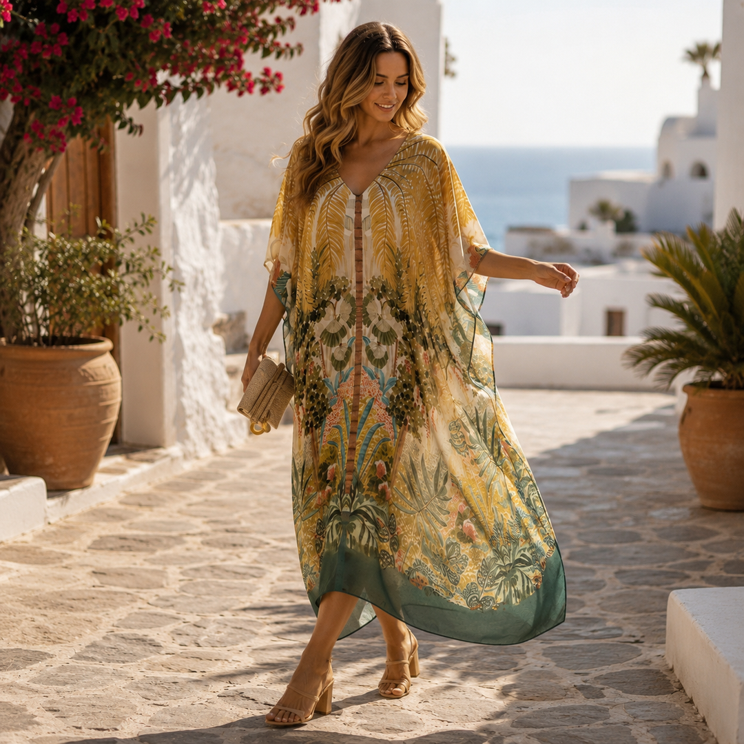 Maya Tropical Loose, Casual Kaftan - AU 12-22