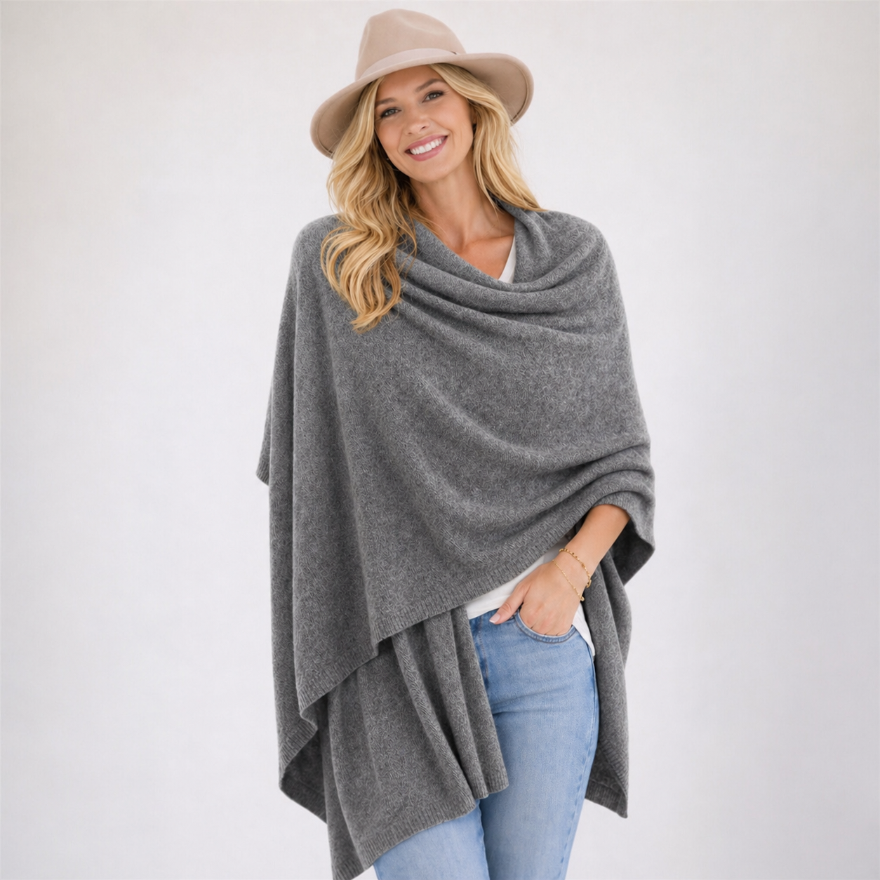 Mklane Australia -Luxury Cashmere Knit Travel Wrap – Oversized
