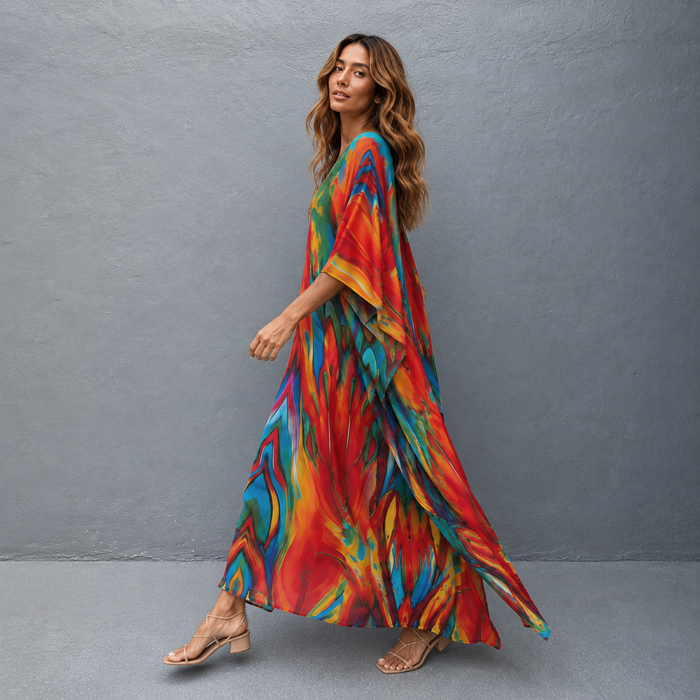 Maya Tropical Loose, Casual Kaftan - AU 8-20