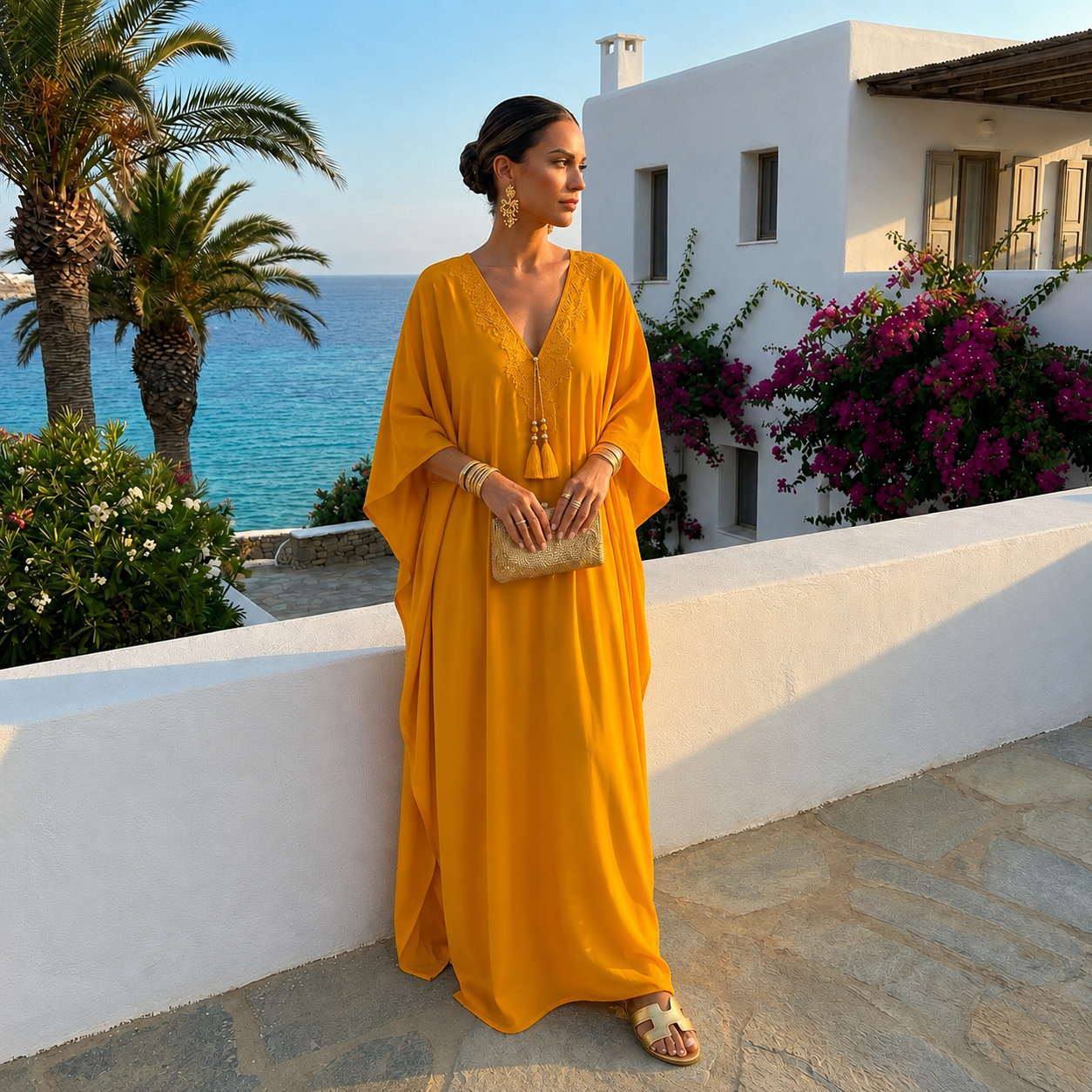 Marigold Gold Coco Bella  Bella kaftan 12-20