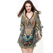 Kyra Silk Mix Tunic Top kaftan AU 12-22