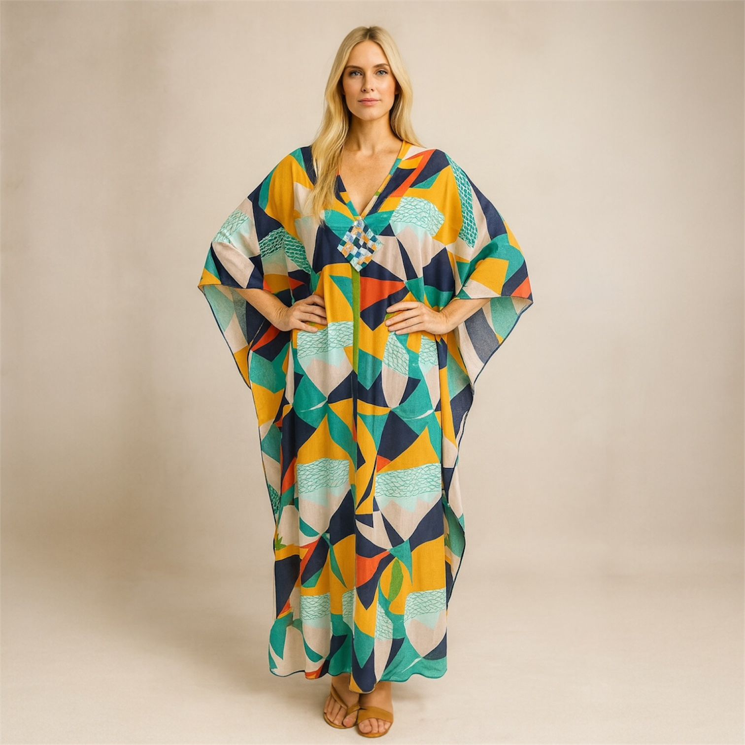 Maya Tropical Loose, Casual Kaftan -  AU 8-20