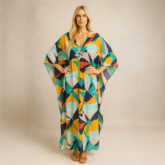 Maya Tropical Loose, Casual Kaftan -  AU 8-20