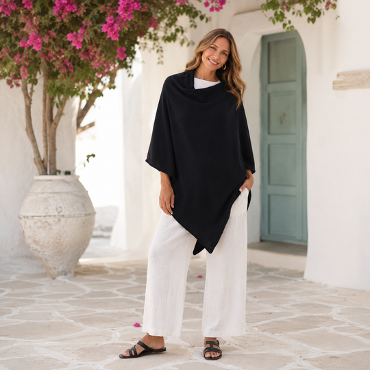 Wool Blend Poncho-More Colours Available
