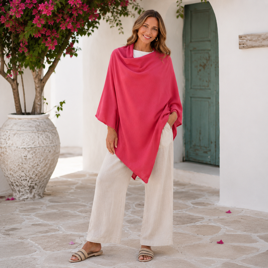 Wool Blend Poncho-More Colours Available